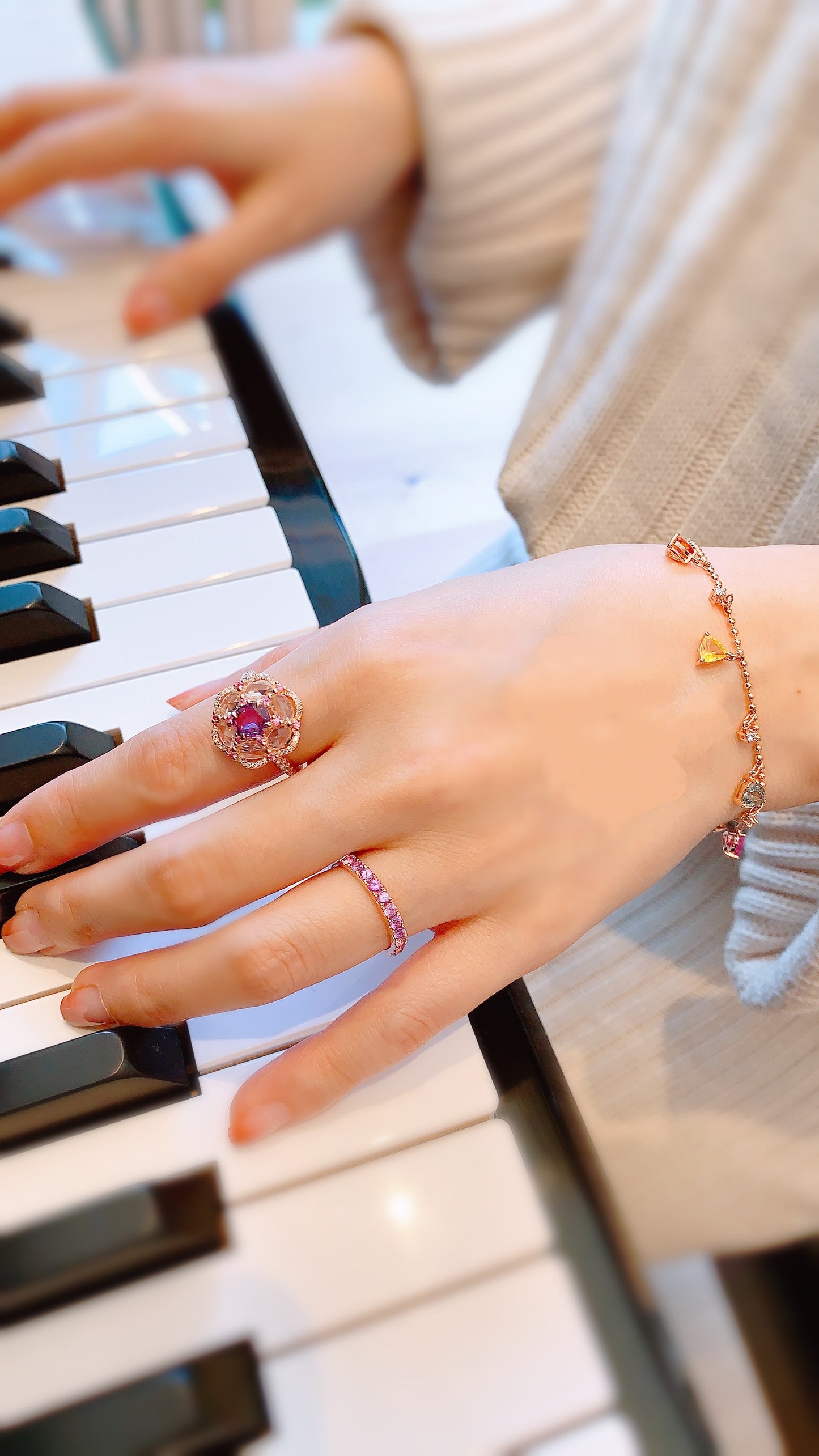 Purple Sapphire Ring-WK3658