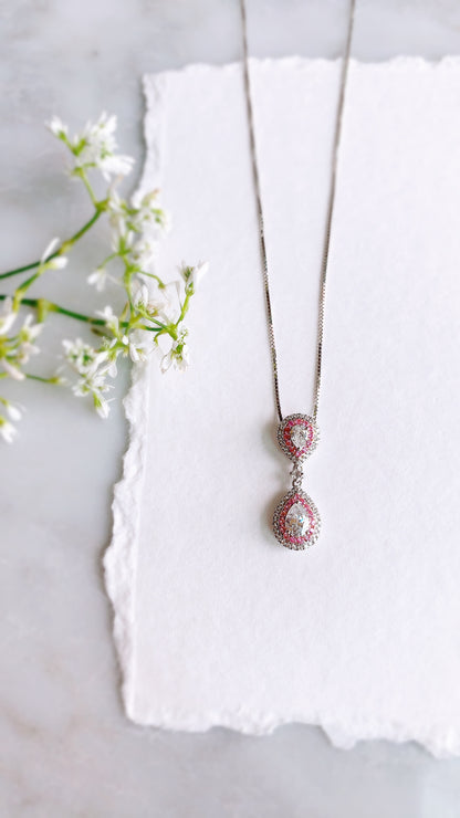 Diamond and Pink Sapphire Pendant(WK3540)