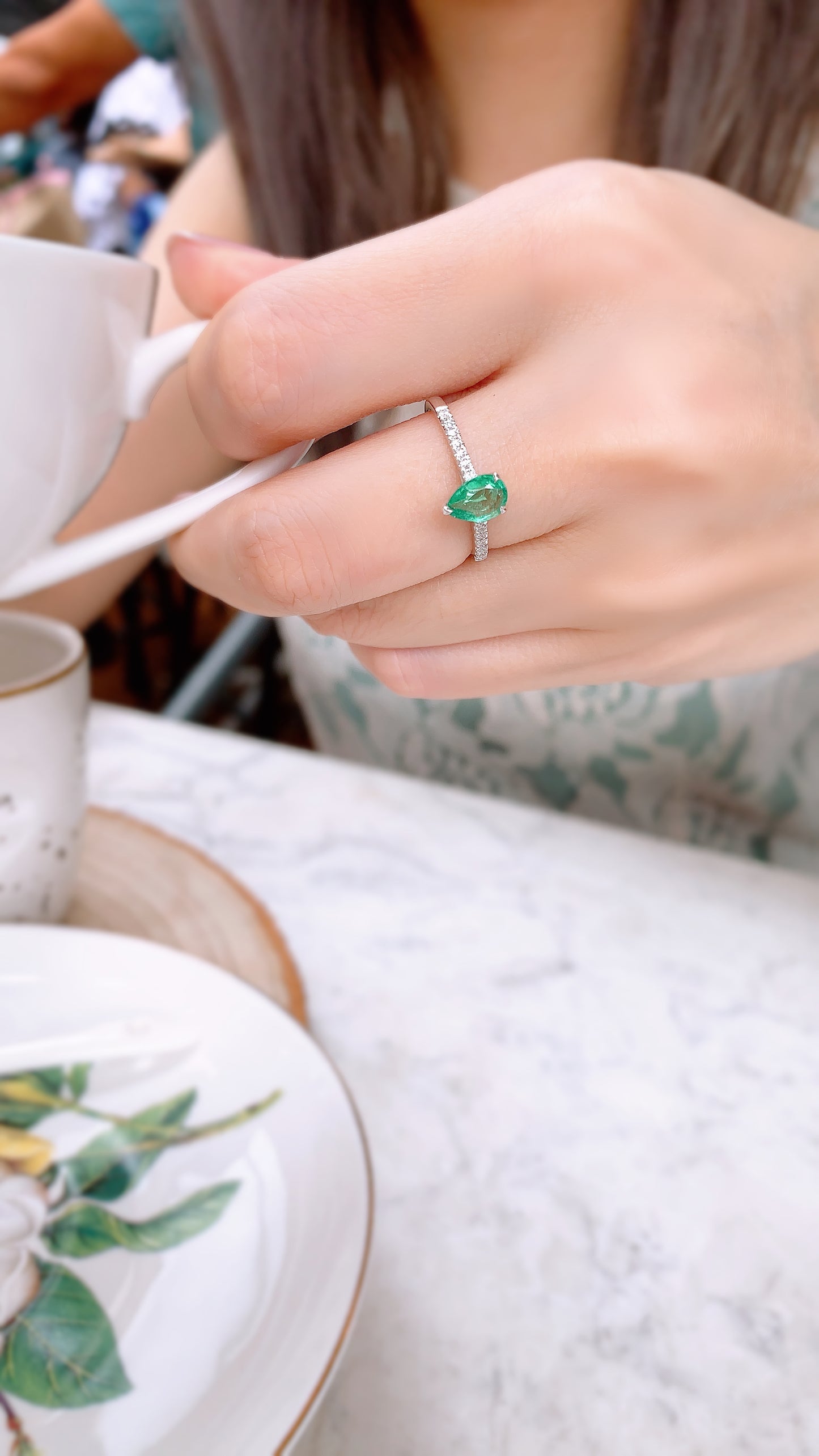 Emerald and Diamond Ring-BFO00002766