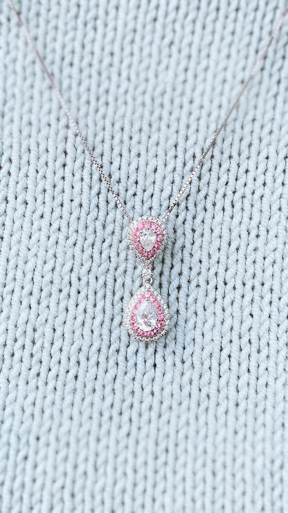 Diamond and Pink Sapphire Pendant(WK3540)