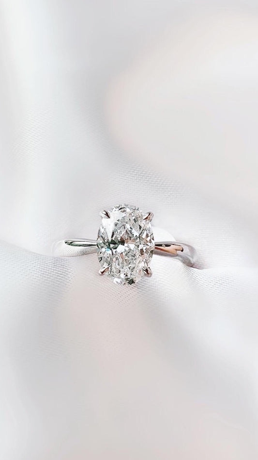 GIA Oval Natural Diamond Ring-ZFO00022292